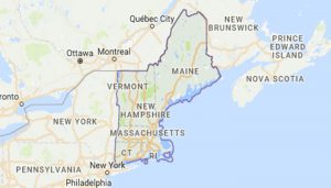 United States Map of New England